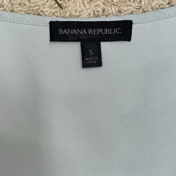 Banana Republic Layer Back Blousy Tank Dusty Teal Mint Green Lightweight Tiers - Picture 7 of 12